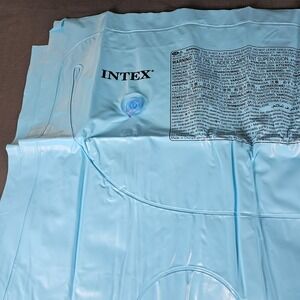 Intex Inflatable Blue Pool Float Lounge Water Accessory 25.5 Inch Width